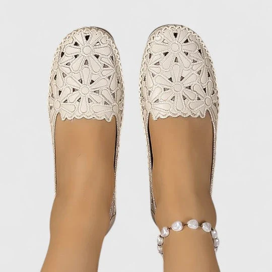 Marlena | Damen Durchbrochene Ballerinas