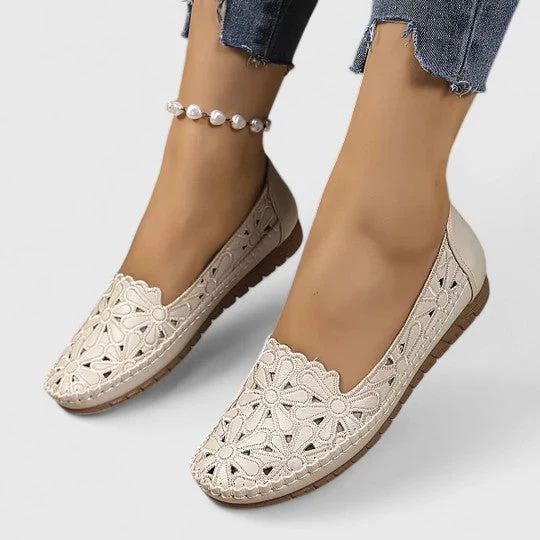 Marlena | Damen Durchbrochene Ballerinas