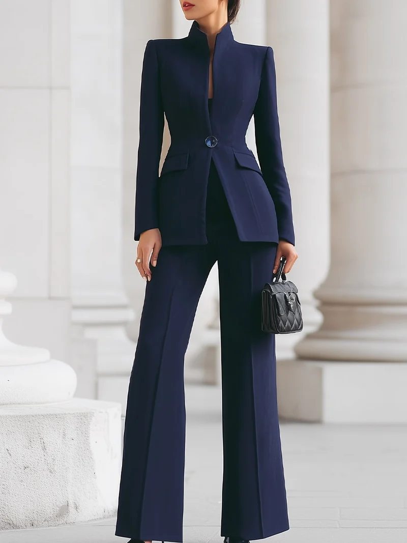 Ricarda | Damen Hosenanzug Set mit Tailliertem Blazer