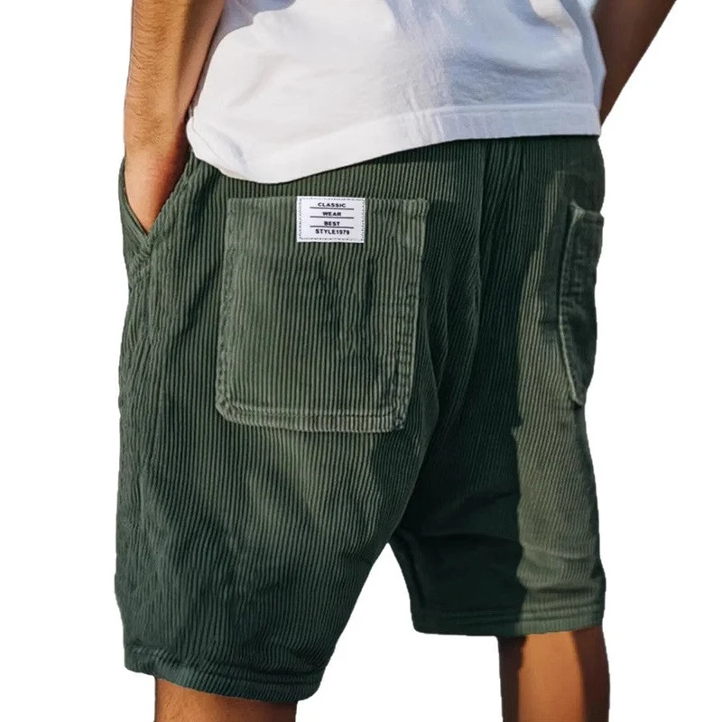Jasper | Herren Cord Shorts mit elastischem Bund