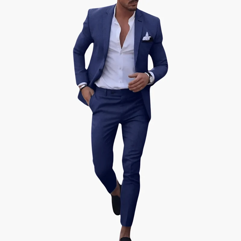 Heinrich | Herren Navy Slim Fit Anzugset