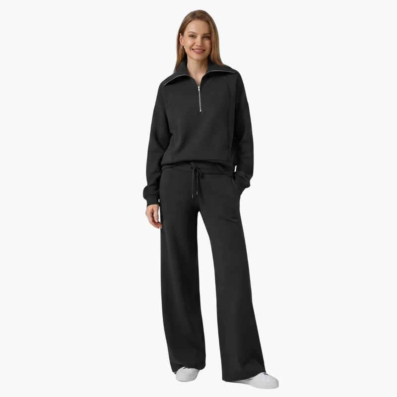 Katarina | Damen Trainingsanzug Set mit Halbzip