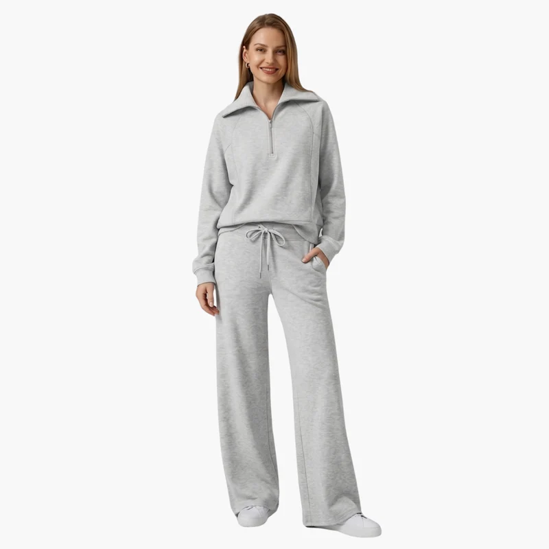 Katarina | Damen Trainingsanzug Set mit Halbzip