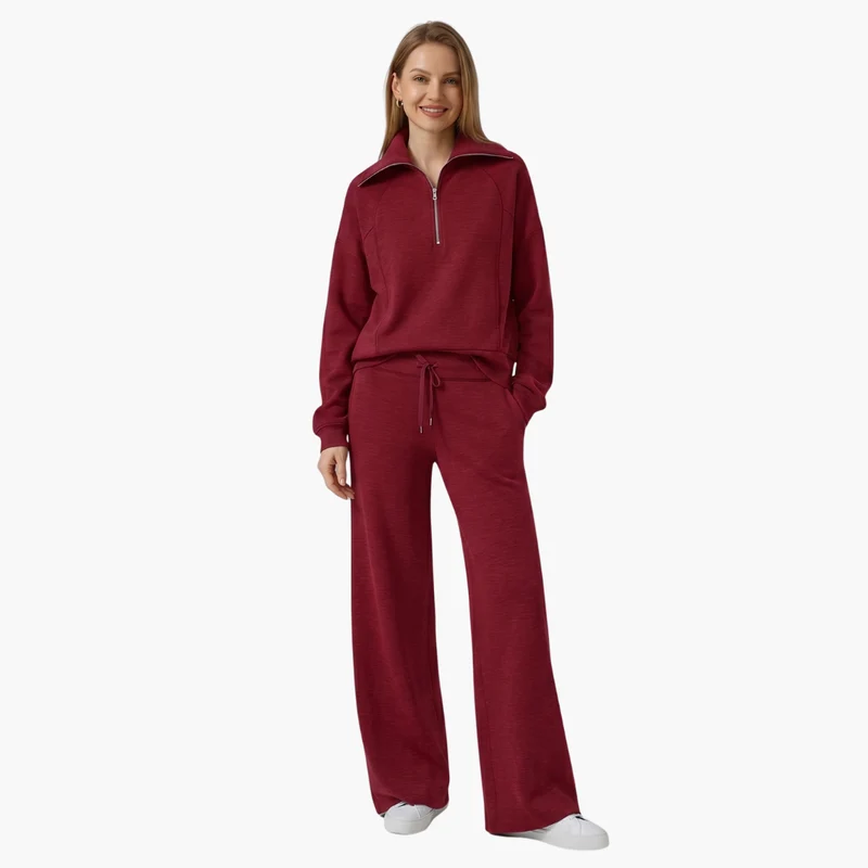 Katarina | Damen Trainingsanzug Set mit Halbzip