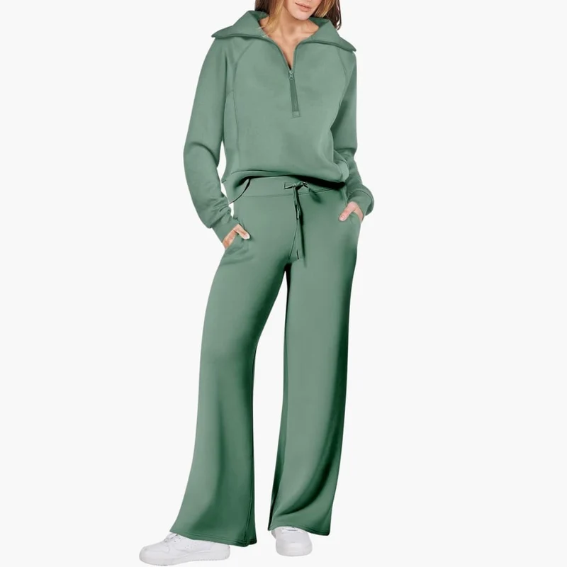 Katarina | Damen Trainingsanzug Set mit Halbzip