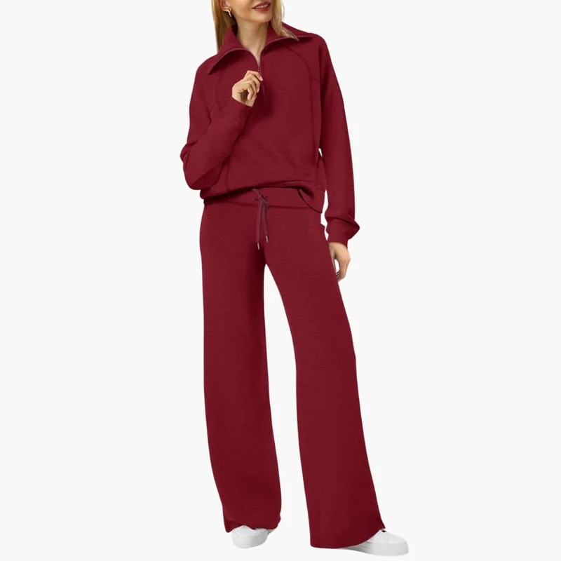 Katarina | Damen Trainingsanzug Set mit Halbzip