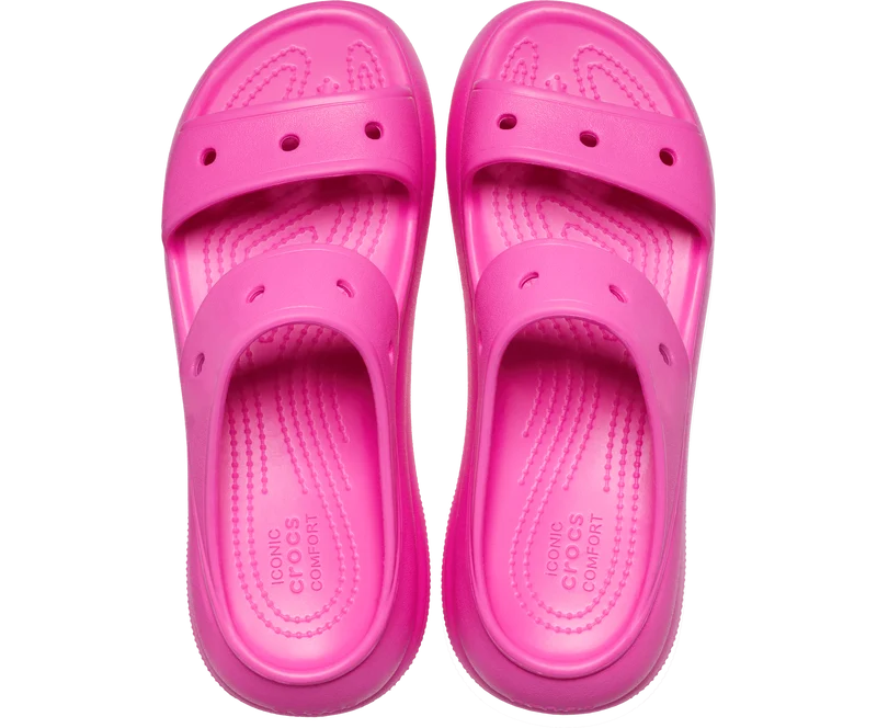 Crocs Unisex Classic Crush Sandale – Saftrosa