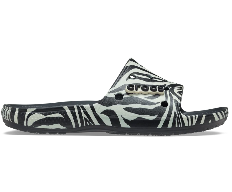 Crocs Unisex Classic Animal Remix Slide – Schwarz