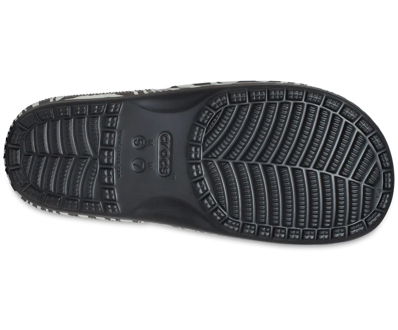 Crocs Unisex Classic Animal Remix Slide – Schwarz