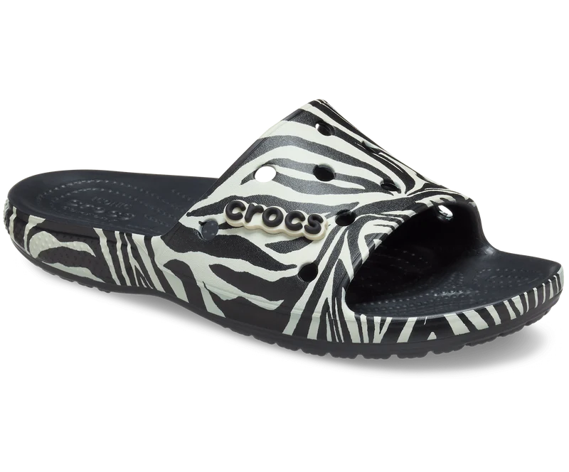Crocs Unisex Classic Animal Remix Slide – Schwarz