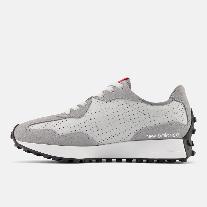 New Balance Herren-Trainer 327 Fashion – Stahl/True Red