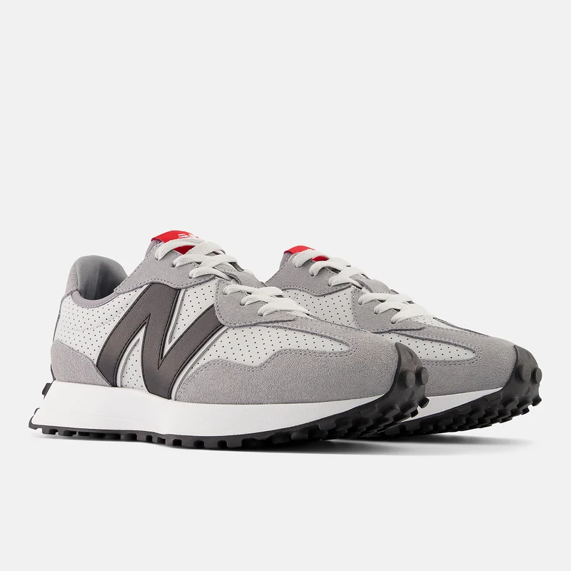 New Balance Herren-Trainer 327 Fashion – Stahl/True Red