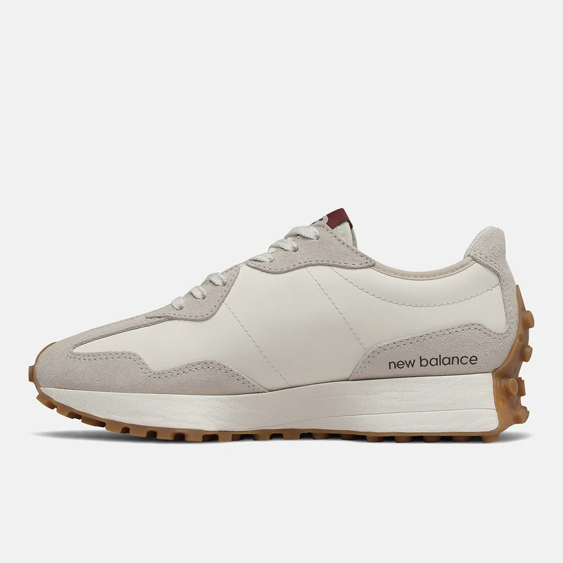 New Balance Damen 327 Fashion Trainer – Moonbeam Burgundy