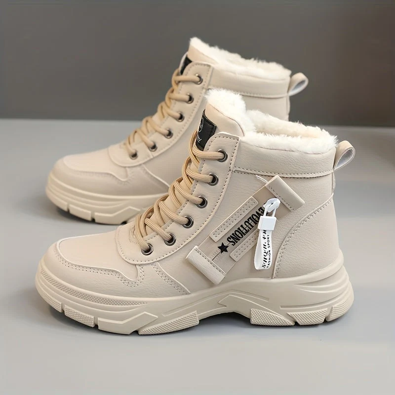 Coline | Gefütterte Plateausohle Schneestiefel