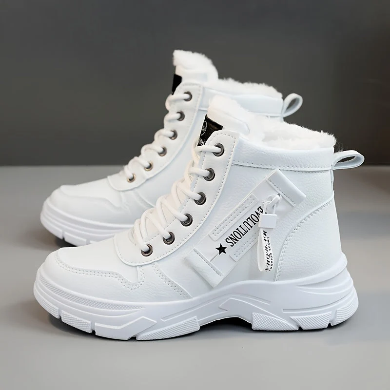 Coline | Gefütterte Plateausohle Schneestiefel