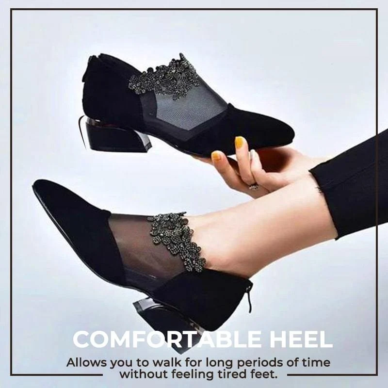 Luna | Pumps Mit Dickem Strassabsatz