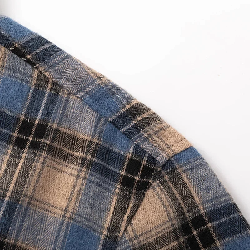 Ryder | Herren Flanellhemd Kariert Langarm Relaxed Fit Herbst