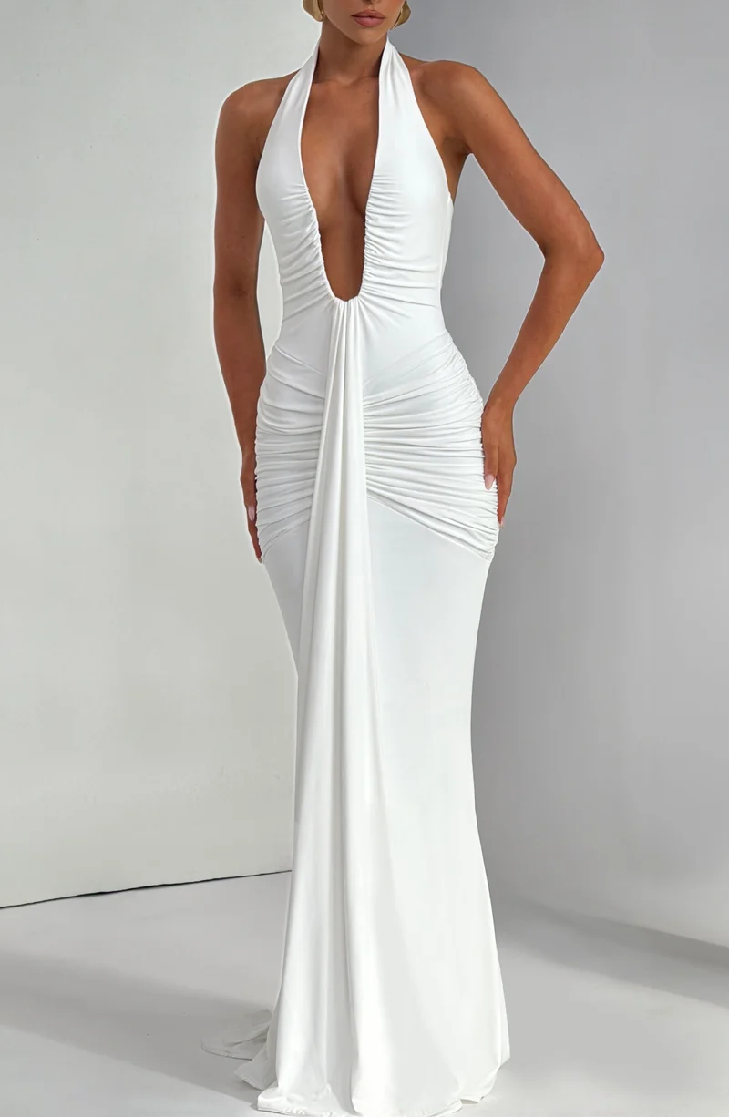 Bria | Fließendes Maxikleid Whisper Trail