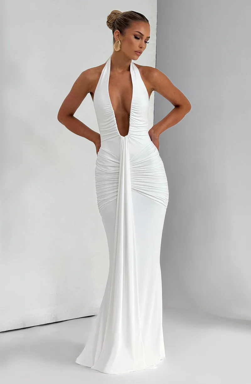 Bria | Fließendes Maxikleid Whisper Trail