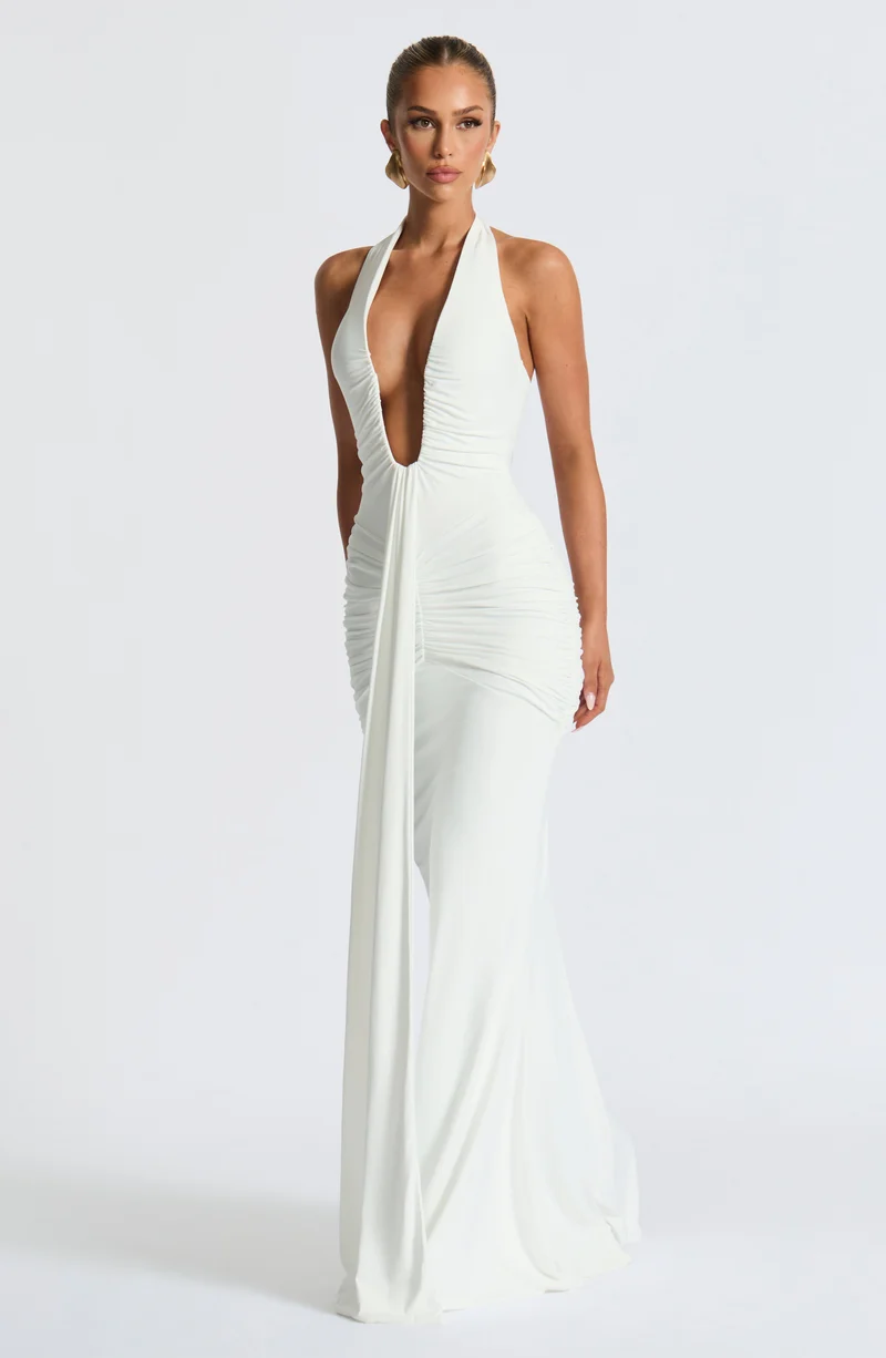 Bria | Fließendes Maxikleid Whisper Trail