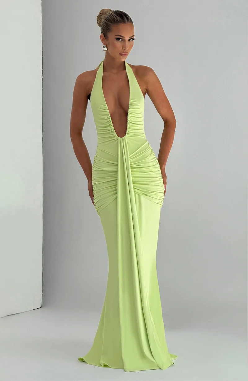Bria | Fließendes Maxikleid Whisper Trail