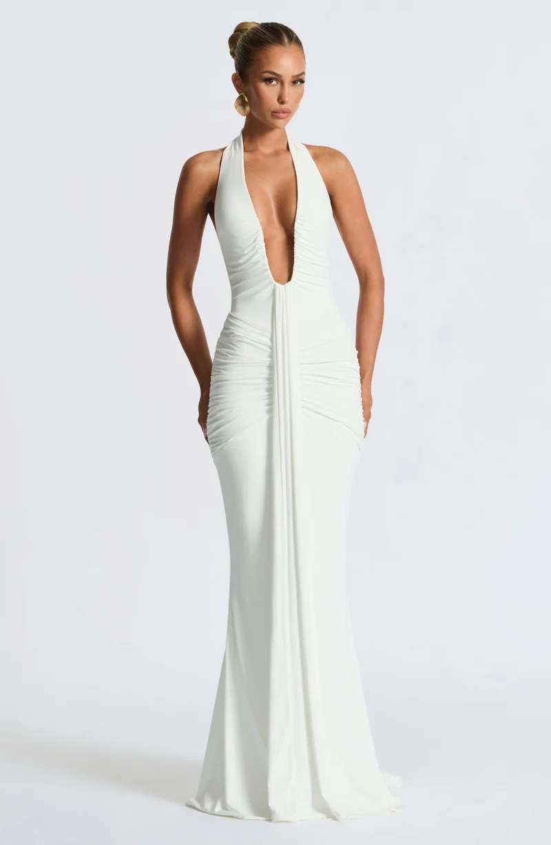 Bria | Fließendes Maxikleid Whisper Trail