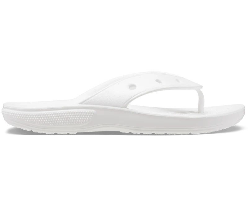 Crocs Klassischer Unisex-Flip-Flop – Weiß