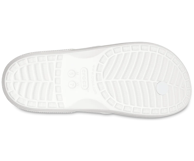 Crocs Klassischer Unisex-Flip-Flop – Weiß