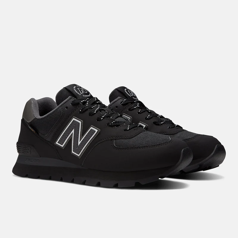 New Balance Herren 574 Fashion Trainer – Schwarz / Schwarz