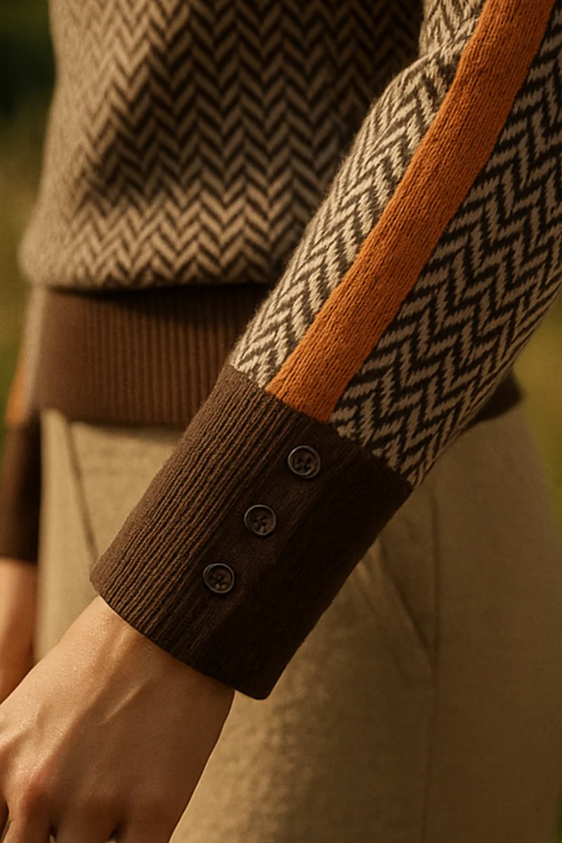 Marilou | Pullover mit Kontraststreifen