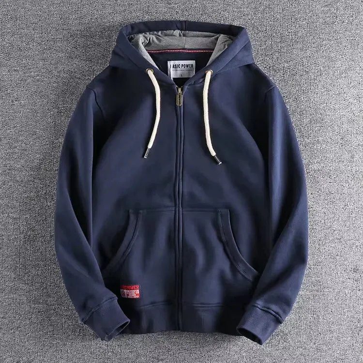 Max | Herren Zip-Hoodie Fleece Kapuzenpullover Casual