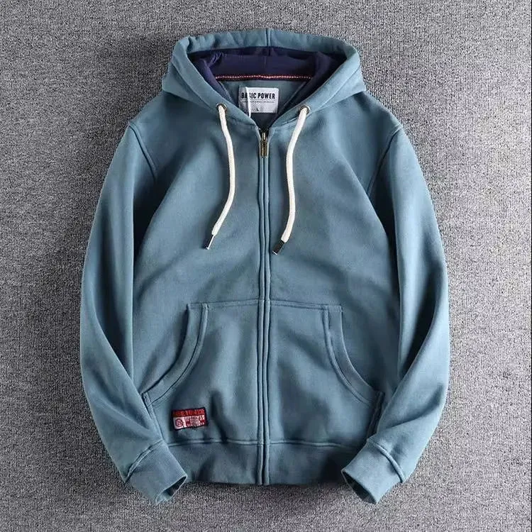 Max | Herren Zip-Hoodie Fleece Kapuzenpullover Casual