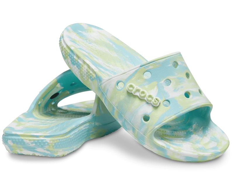 Crocs Klassische Unisex-Marmorrutsche – reines Wasser