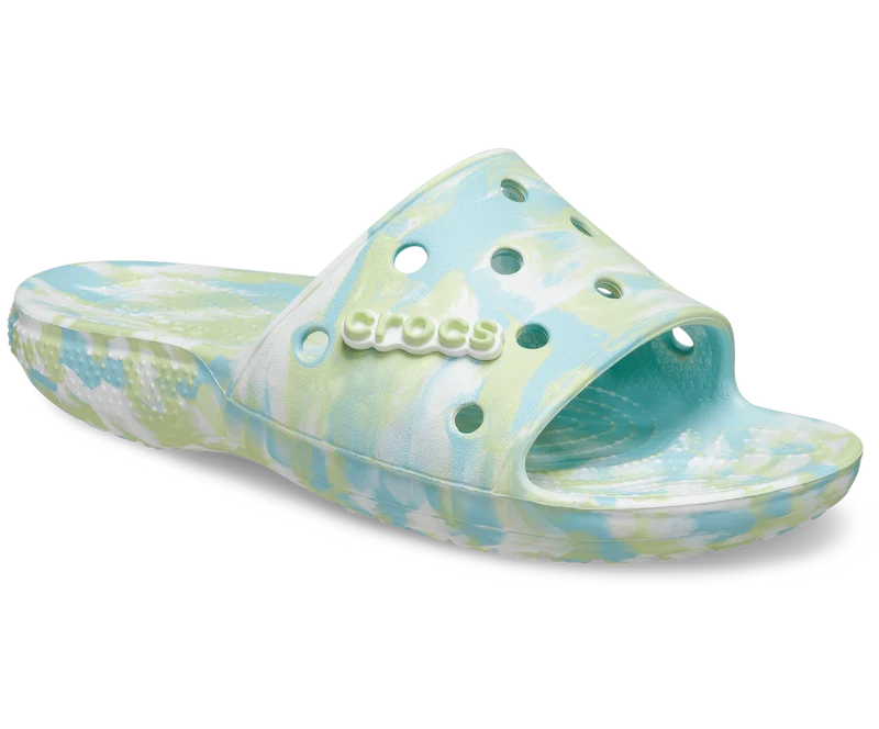 Crocs Klassische Unisex-Marmorrutsche – reines Wasser