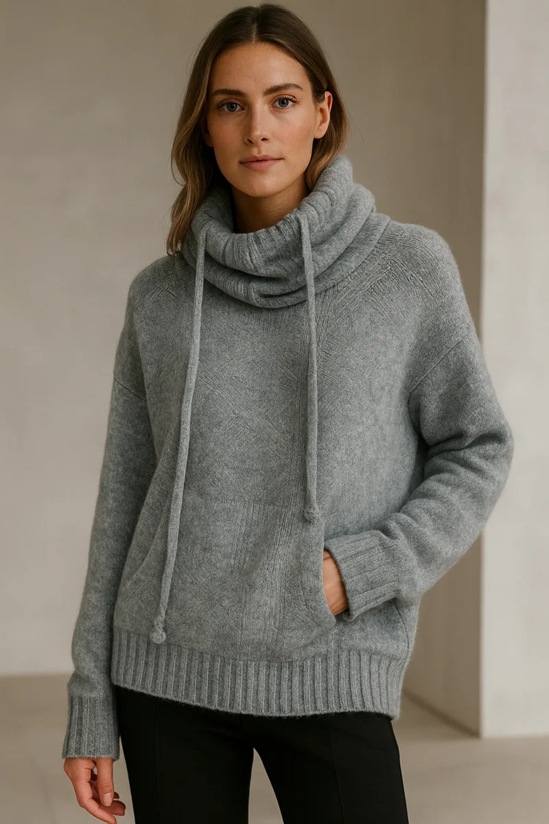 Xena | Long Sleeve Sweater mit Tasche