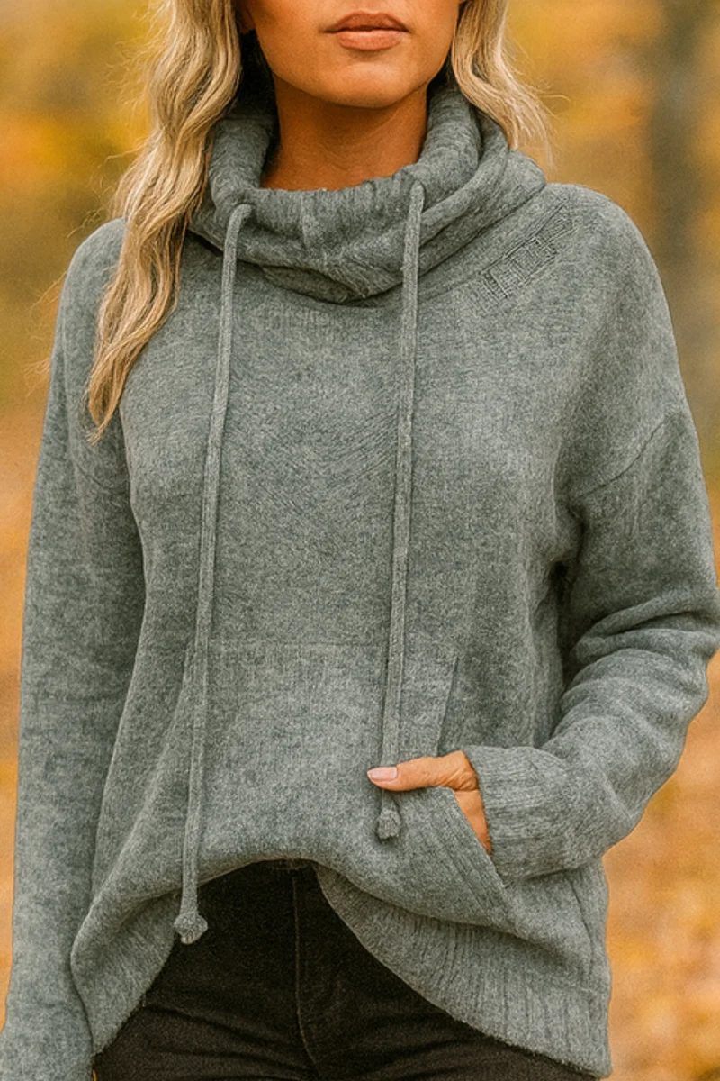 Xena | Long Sleeve Sweater mit Tasche