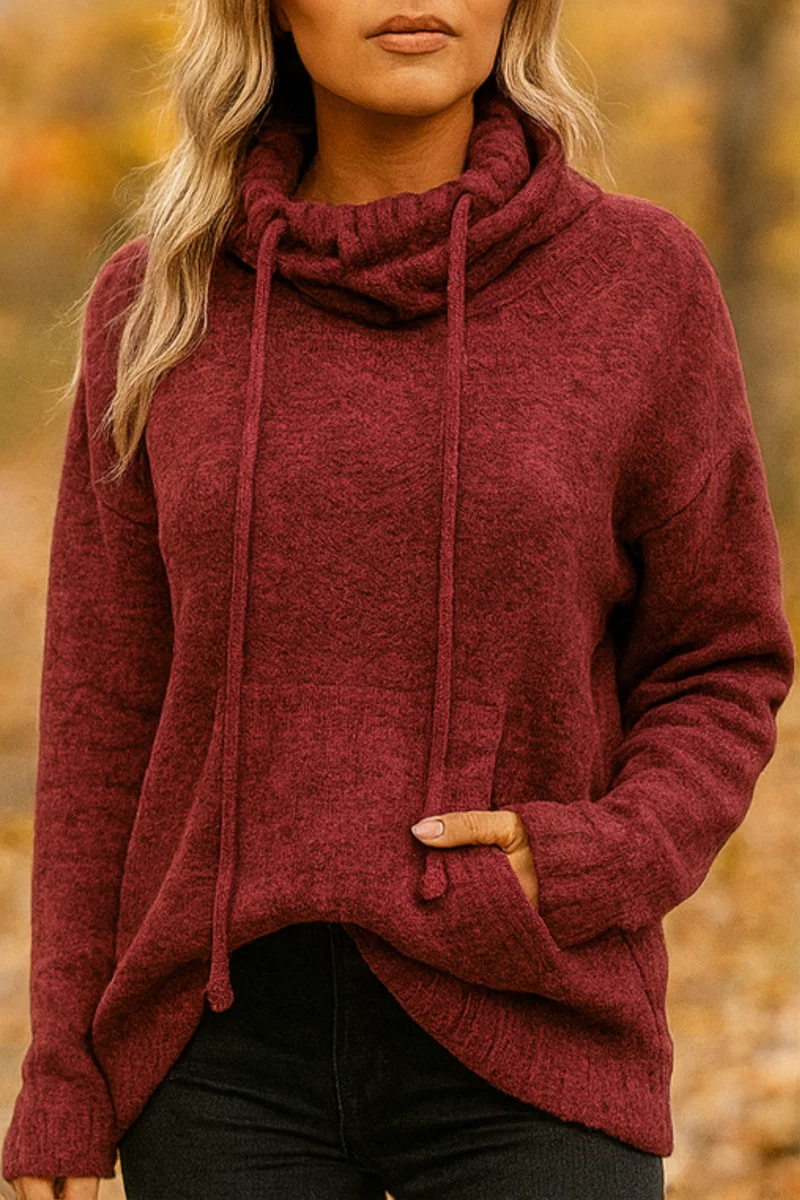Xena | Long Sleeve Sweater mit Tasche
