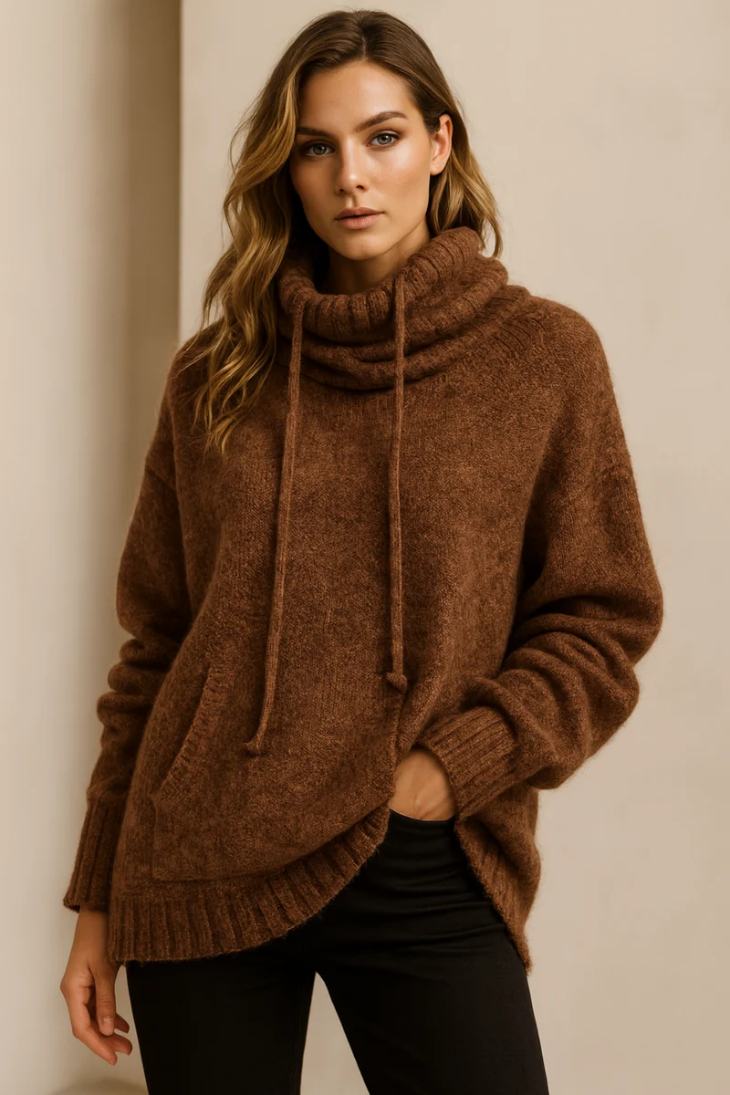 Xena | Long Sleeve Sweater mit Tasche