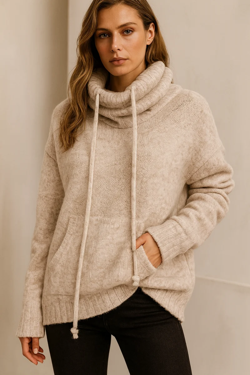 Xena | Long Sleeve Sweater mit Tasche