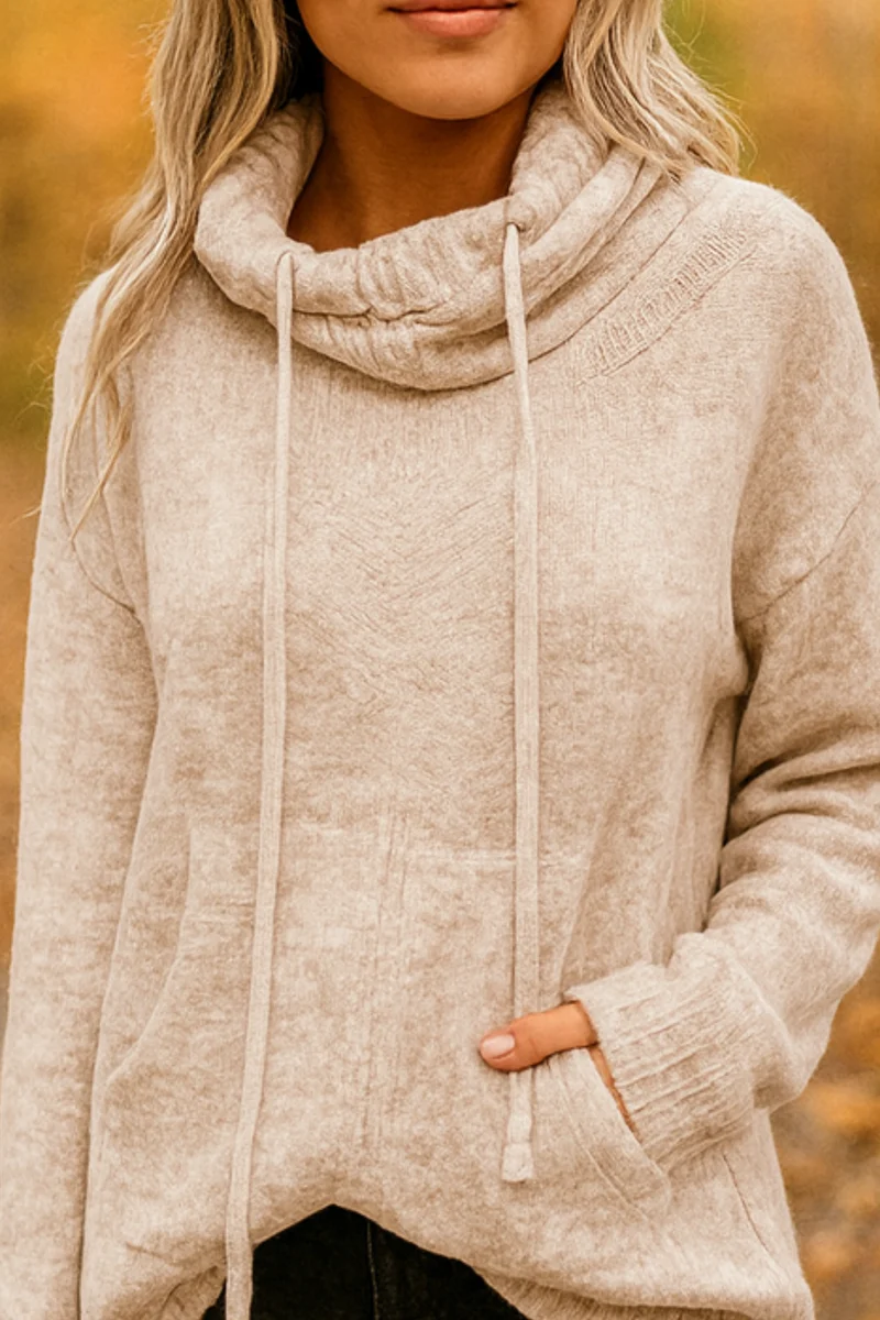Xena | Long Sleeve Sweater mit Tasche