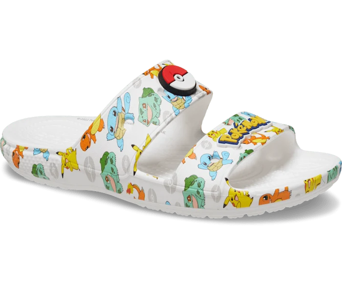 Crocs Unisex-Klassiker Pokemon Sandalen - Weiß