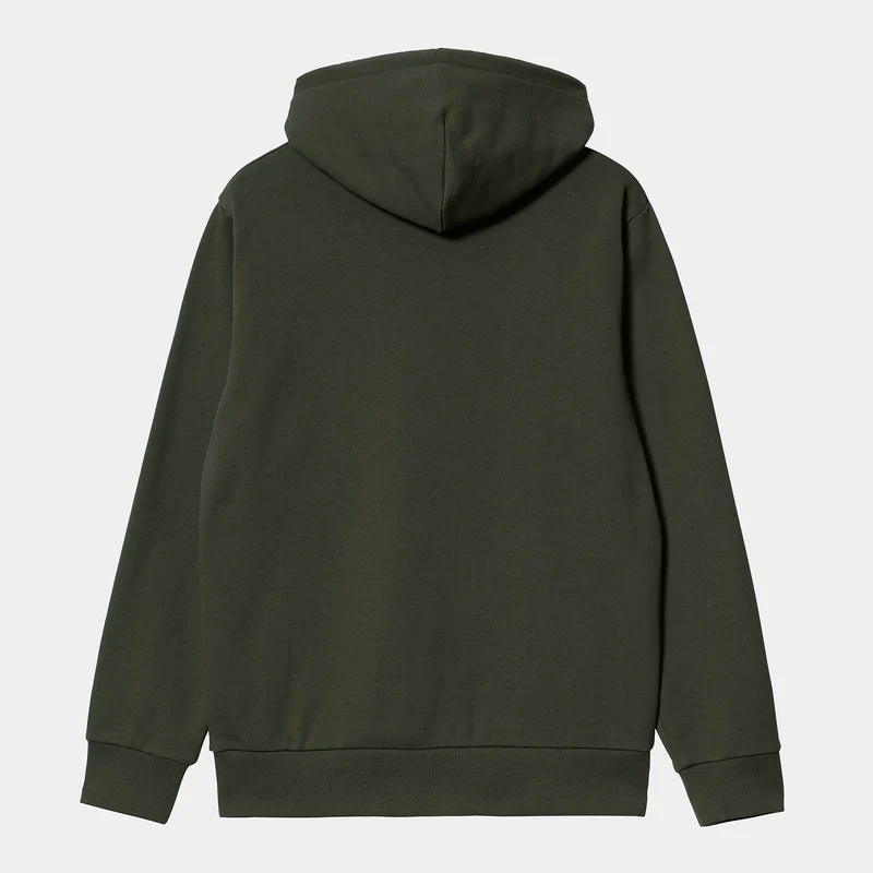 Carhartt WIP Herren-Kapuzenpullover mit Schriftzug-Stickerei – Boxwood