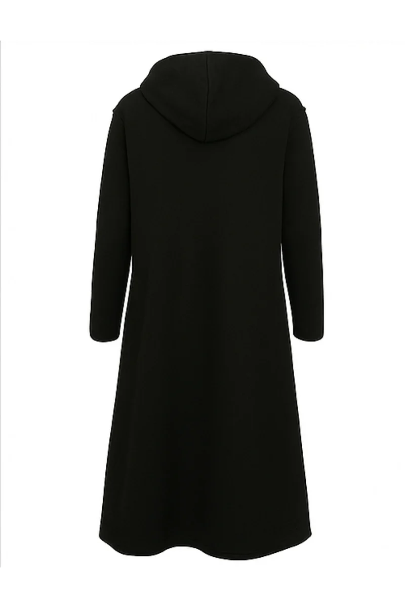 Nana Hoodie mit Reißverschluss | Schwarz