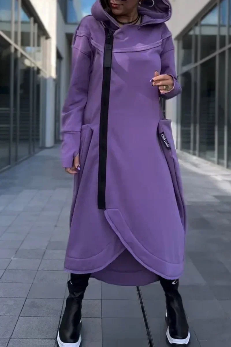 Nana Hoodie mit Reißverschluss | Lila