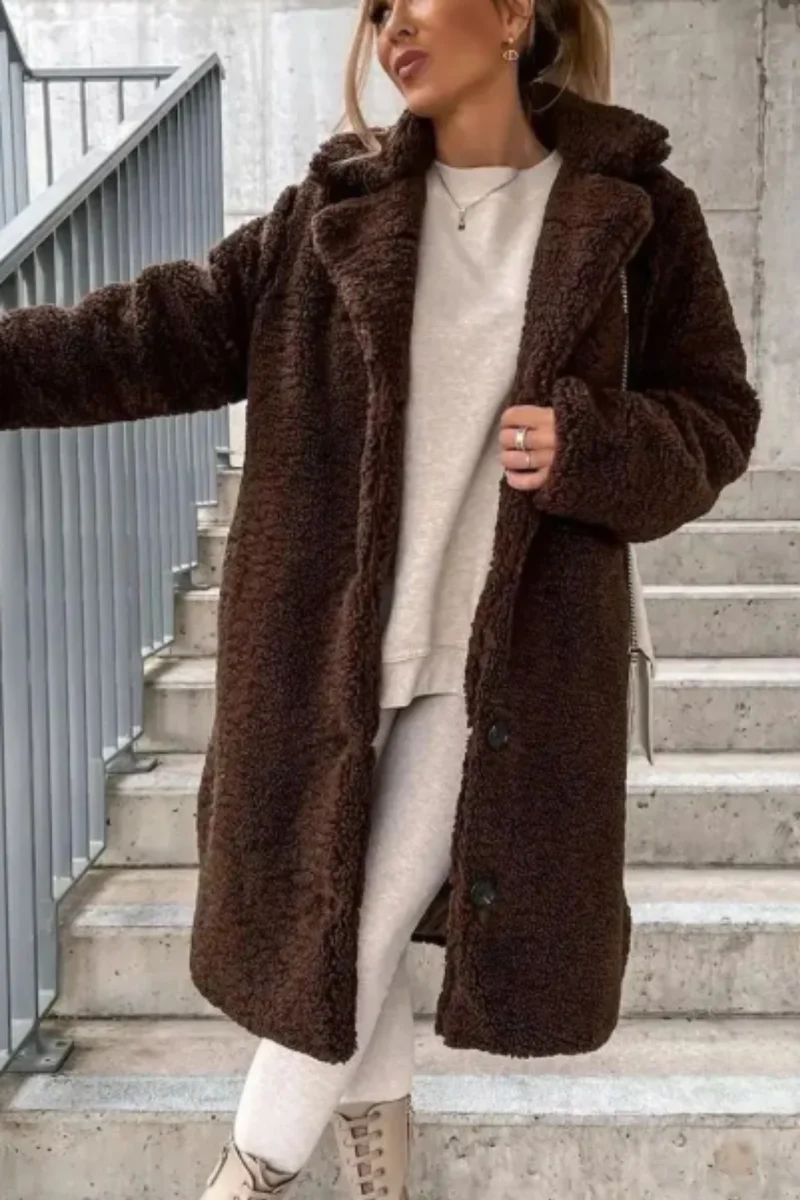 Jess Teddy Mantel | Dunkelbraun