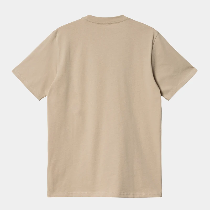 Carhartt WIP Herren-Kurzarm-T-Shirt mit Schriftzug – Wall