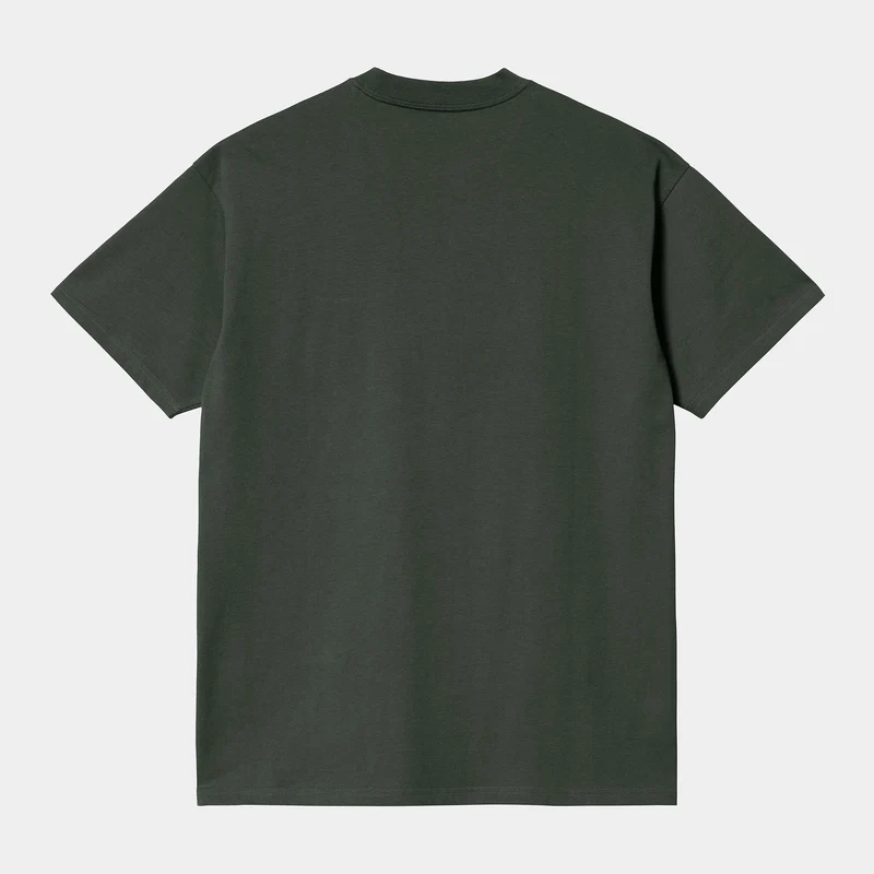 Carhartt WIP Herren-Kurzarm-T-Shirt mit Schriftzug-Stickerei – Boxwood