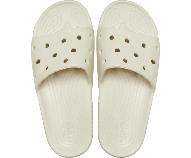 Crocs Klassische Unisex-Slide – Knochen