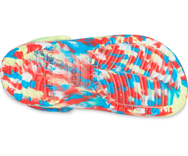 Crocs Klassischer Unisex-Marmor-Clog – Schwefel