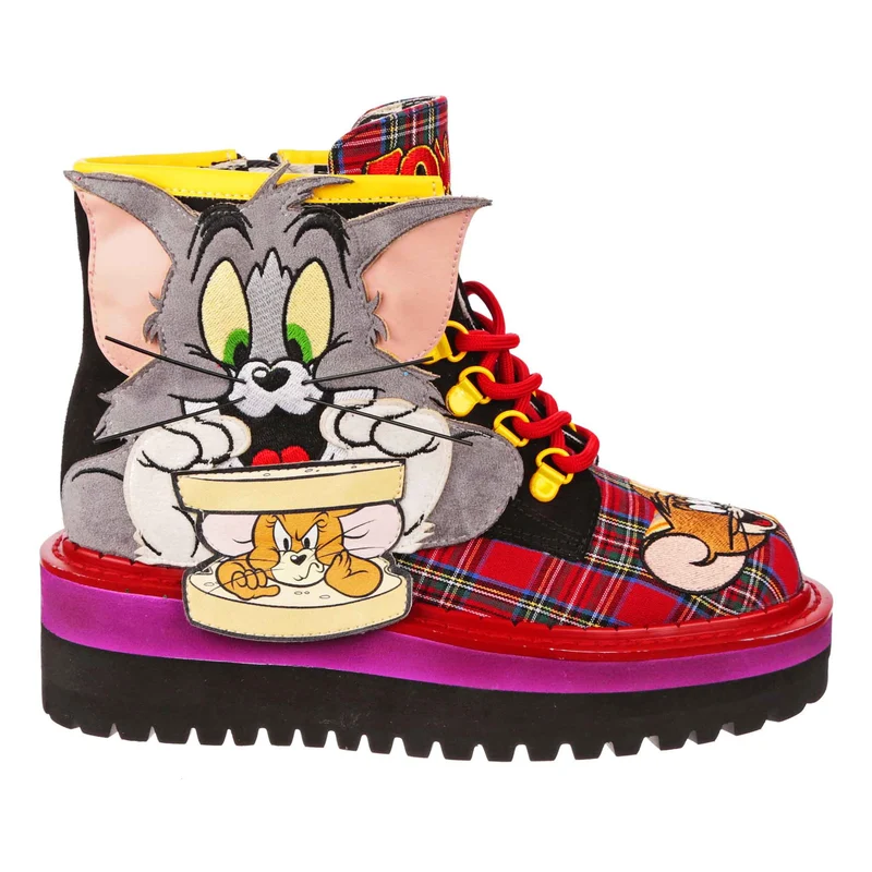 Irregular Choice Frauen Tom & Jerry Maus-Sandwich-Stiefel